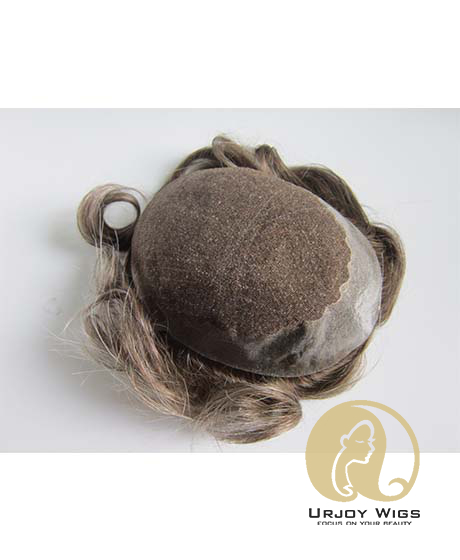 Q6 Base Human Hair Toupee for Men