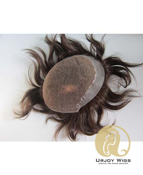 Top Quality Human Hair Toupee Q6 Base