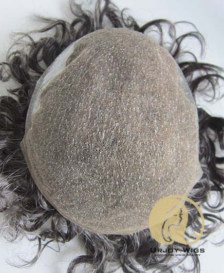 Q6 Base Indian Remy Hair Toupee for Men