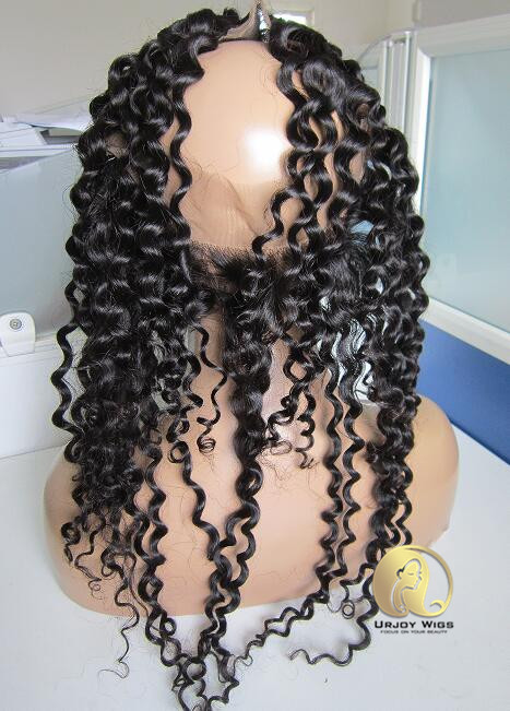 360 frontal deep curl human hair closure preplucked natural hairline