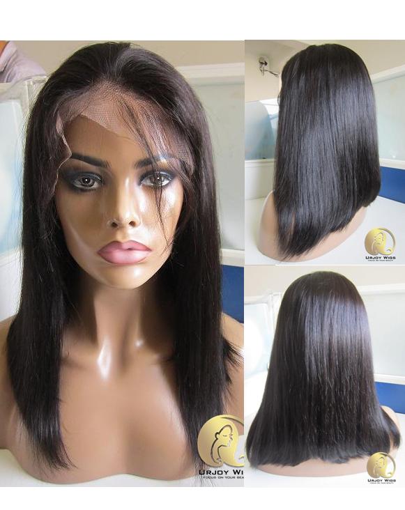 Long bob lace front wig 14in 200 density