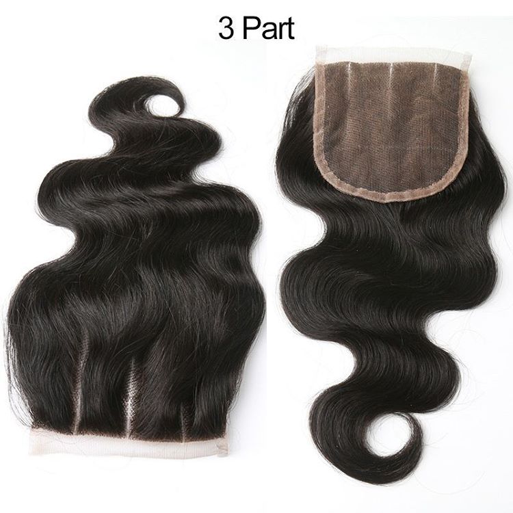 Three way part lace closure fast shipping