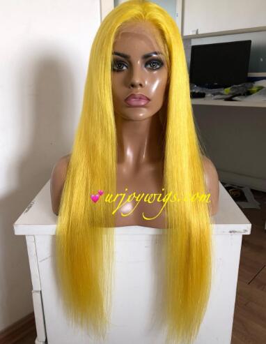 Colored human hair wigs all colors can be made fast shipping