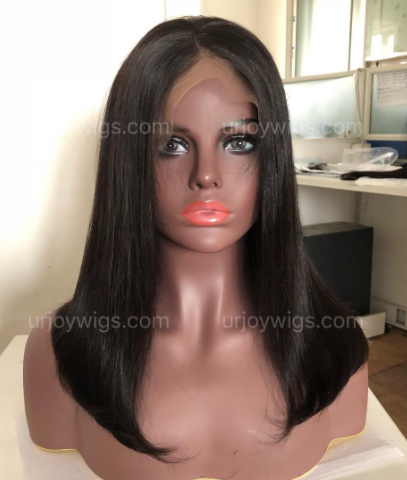 Summer Hair Blunt Cut Bob Style Lace Front Wig