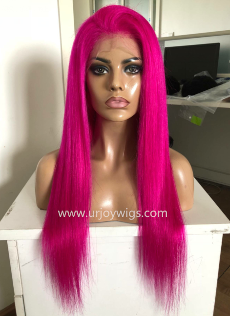 Colorful Human Hair lace front wig 