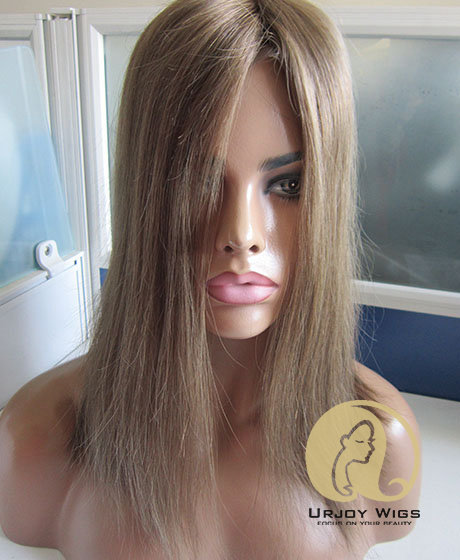 100% Virgin mongolian hair silk base topper