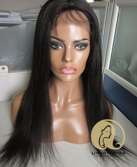 Unprocessed virgin brazilian hair silk top lace front wig