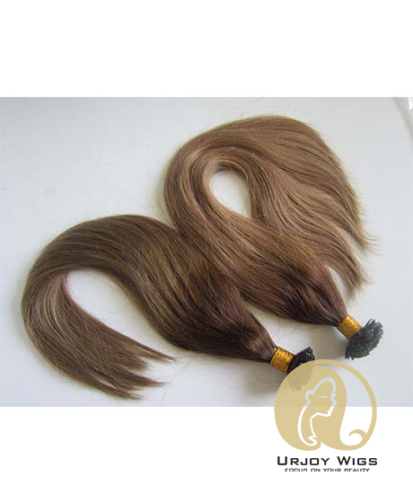 Ombre flat tip human hair extensions