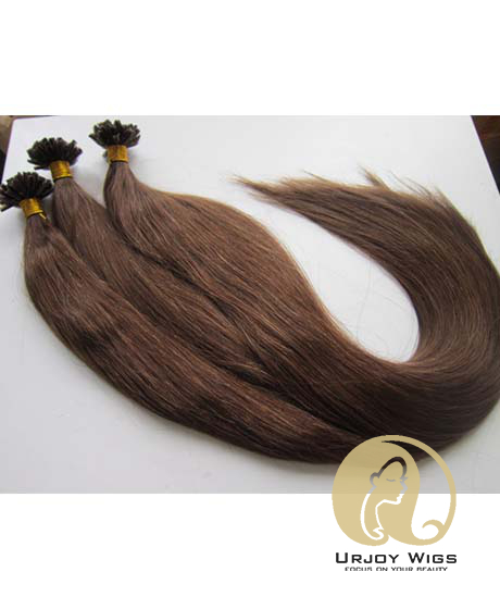 Wholesale nail tip/u tip human hair extensions