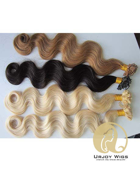Flat tip Human hair extensions 1g per strand 100g per pack