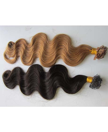Pre Bonded Flat Tip Human Hair Keratin Remy Fusion Hair Extensions