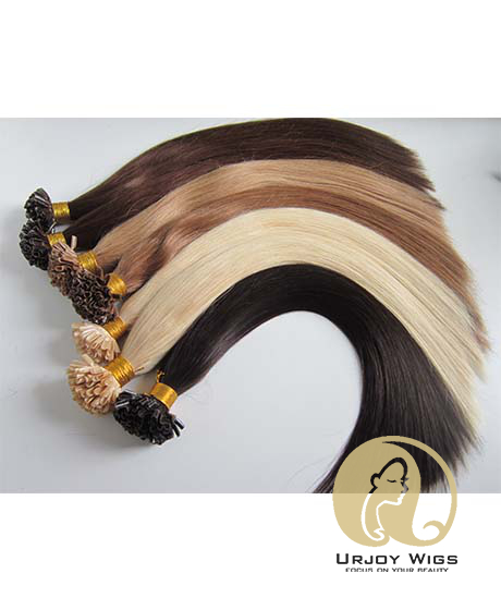 Keratin U Tip Brazilian Hair 1 gram Each Strand Nail Tip Fusion Human Hair Extension