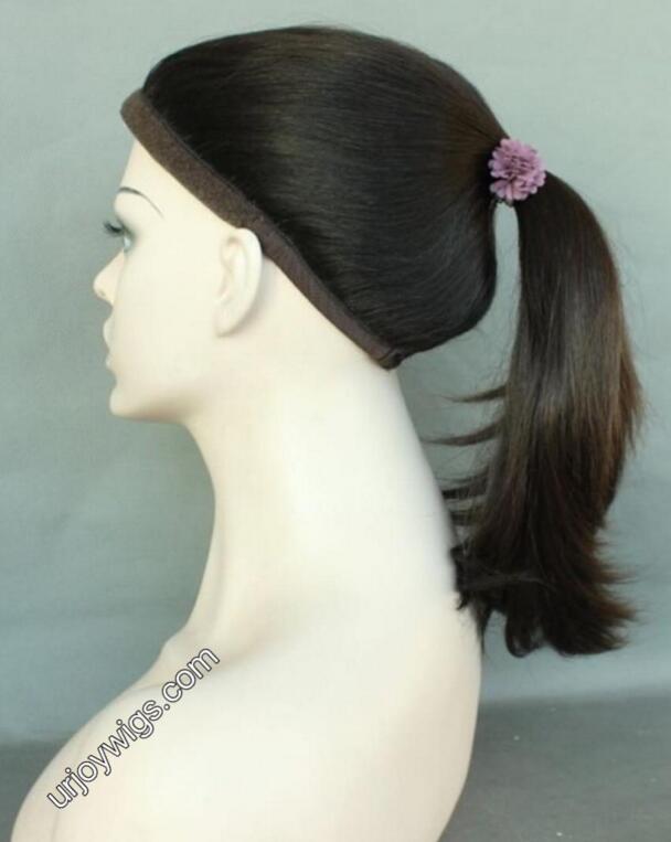 Mongolian hair ponytail wigs sports wig