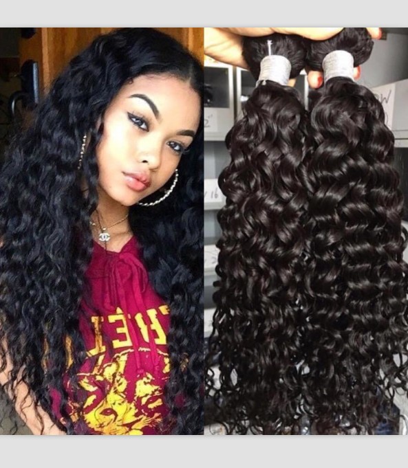 Deep Curl Virgin Human Hair Weaves Top Quality from Urjoy Wigs