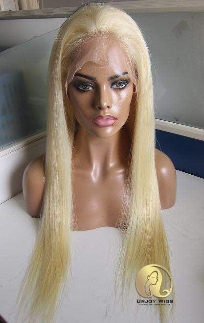 Color 613 Blonde Silk Top Full Lace Wig Shipping Fast